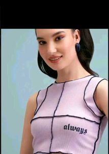 Cute Lavender Cropped Top