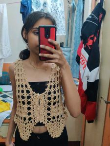 Crochet Knit Top