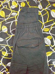 Black Cargo Trousers