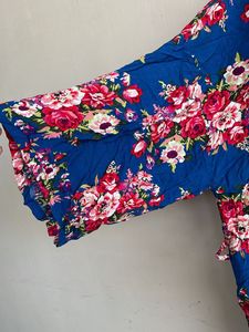 Blue Floral Kimono  sharug