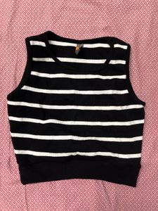 Striped Cropped Tank Top