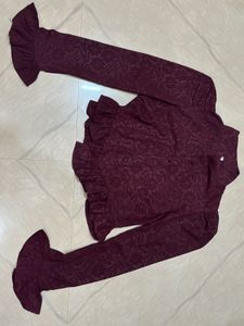 Elegant Burgundy Blouse