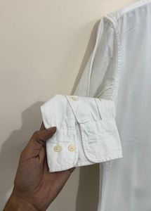 Classic White Button-Down Shirt