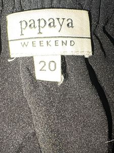 a black casual women’s top from Papaya weekend