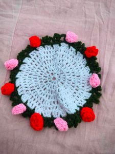 mini crochet bouquet coaster 💐