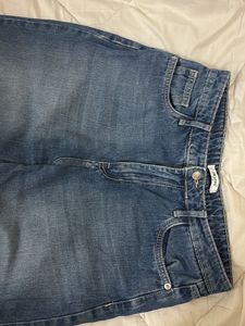 Freakins- Stylish Blue Denim Wide-Leg Jeans