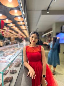 Chic Red Party Dress