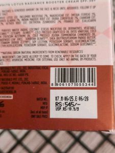 Just Herbs Radiance Booster Cream SPF 30+