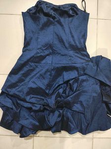 Stunning Blue Strapless Bubble Dress