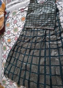 New Sparkling Teal Kurta Set with Dupatta