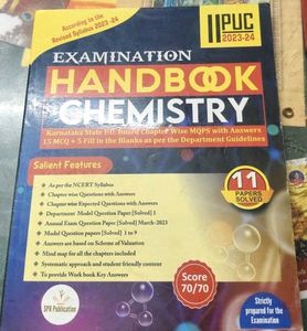 II PUC Chemistry Handbook 2023-24