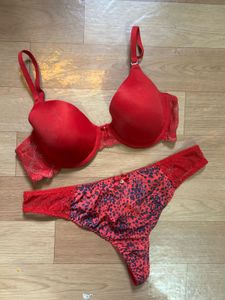 Red Lace Bra