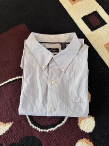 “VanHeusen” Light Blue Button-Down Shirt