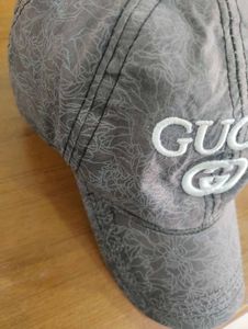 Gucci Logo Floral Print Vintage Baseball Cap