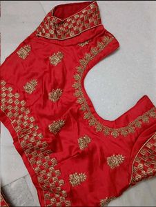 Stunning Red Embroidered Lehenga Choli