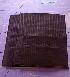 Set of 4 Dark Brown Textured Placemats