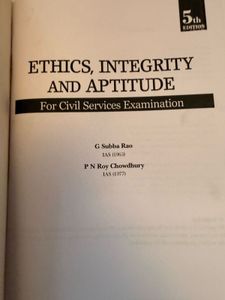 Ethics, Integrity &amp; Aptitude for Civil Services Ex