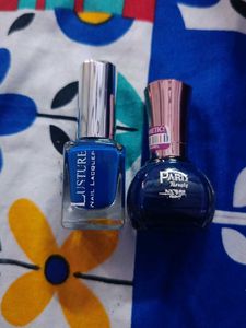 Two Blue Nail Polishes