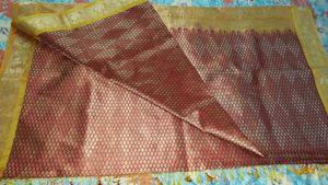Elegant Red and Yellow Silk Saree