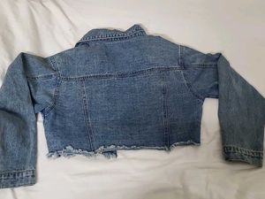 Denim Cropped Jacket