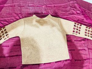 Stylish Cut-Out Sleeve Top