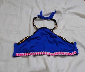 Atmosphere Blue Halterneck Bikini Top