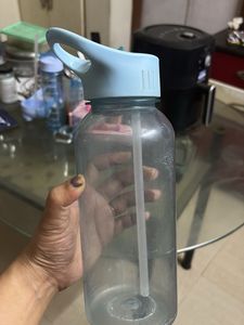 Reusable Water Bottle with Straw