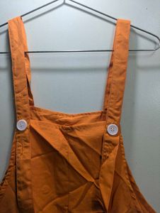 Orange Overall Jumpsuit M size