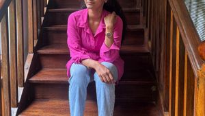 Pink Shirt style shrug