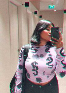 Dragon Print Long Sleeve Top