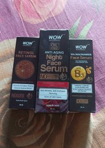 3 FACE SERUMS