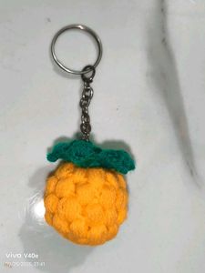 Crochet Pineapple Keychain