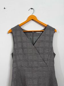 Classic Plaid Sheath Dress