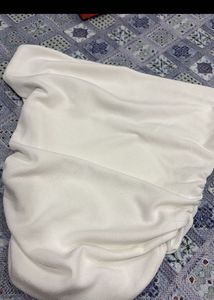 Elegant White Ruched top
