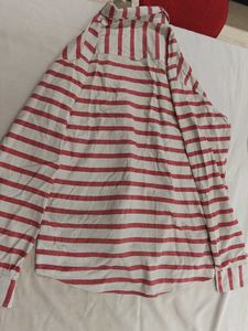 Men's Striped Short Sleeve Shirt