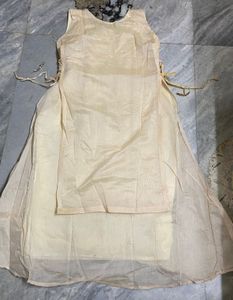 Elegant Cream Ethnic Gown