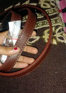 women Classic Brown Leather Belt
