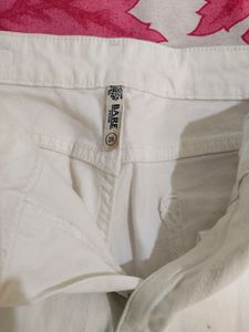 New White Bare Denim Jeans