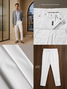 Men's Premium Tailored Ankle-Fit Trousers