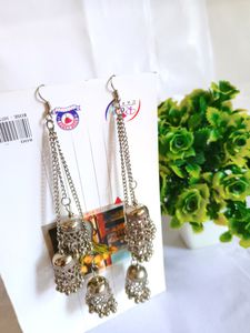 Long Jhumka Earrings