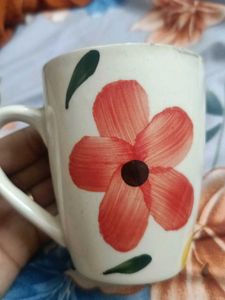 Hand-painted Floral Mug