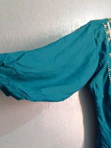 Boho Teal Kurta Tunic