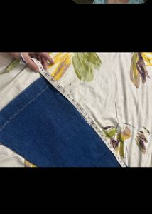 combo of Stylish Blue Wide Leg Jeans and top