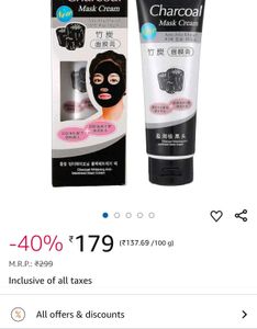 Charcoal Face Cream Pack 2