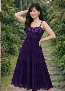 Elegant Purple Dress