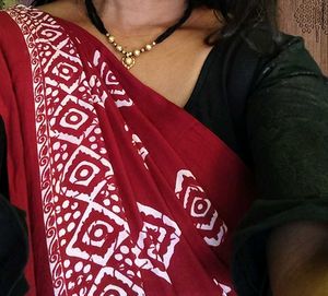 Elegant Maroon Saree