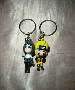 Anime Character Keychains - Naruto & Sasuke