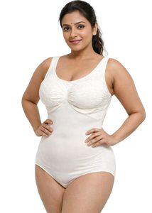 White Body Shaper Shapewear Bodysuit