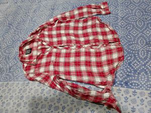 women s Red pink Plaid Button-Down Shirt dnmx