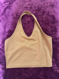 Tan Halter Top